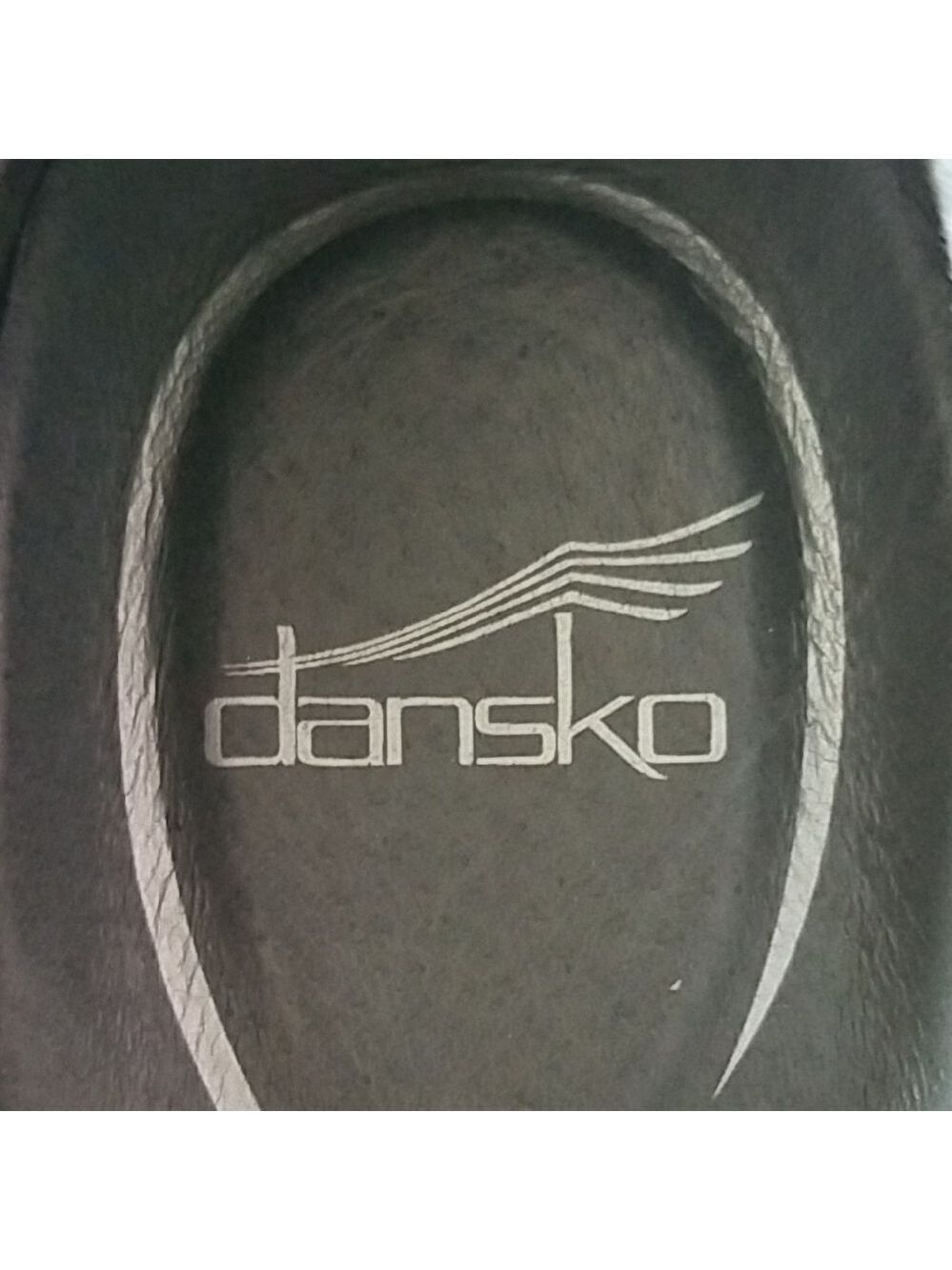 Dansko Brown Leather Mules with Decorative Strap and Black Sole - Picture 2 of 8